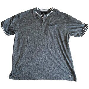 Truth Substance Common Sense Pullover Shirt 3 Button Heather Grey Pocket 3XL